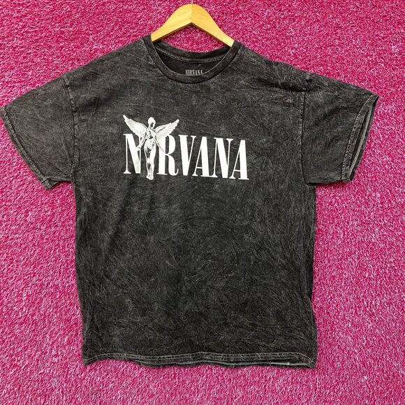 Nirvana In Utero Album Cover Grunge Rock Band Mineral Wash T-Shirt XL - Picture 1 of 4